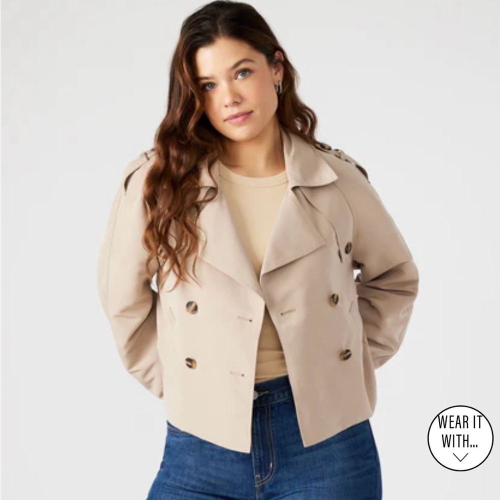 Steve Madden Cropped Trench XS